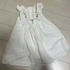 SLAP SLIP 白　フリル　ワンピース　120