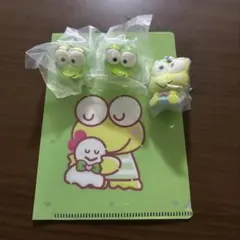 산리오 けろけろけろっぴ ミニクリアファイル マスコット 4点セット