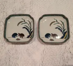 美品】有田焼 館林陶宗窯 栗絵 角皿 2枚セット - メルカリ