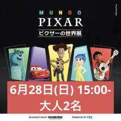 ピクサーの世界展 5/22 17:30 大人2枚 子ども2枚 - メルカリ