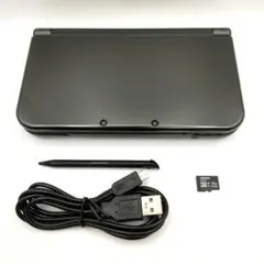【動作品】new3DSLL メタリックブラック 本体のみ※上画面ips