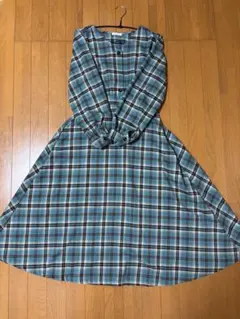 COLZA ギンガムチェック フレアワンピース