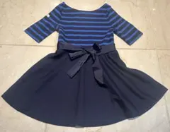 【未使用】　ラルフローレン　リボンつきフレアワンピース100cm 3T