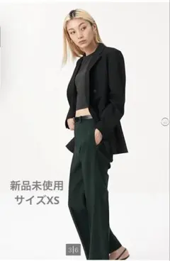 スマートフレアパンツ ダークグリーン