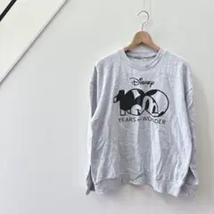 ディズニー/スウェット/ミッキー/100周年/長袖/カットソー/希少/記念