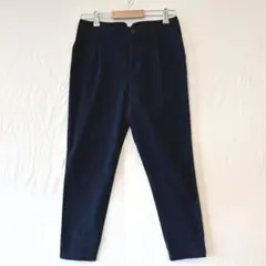 Ain Salato ストレッチ タックテーパードパンツ ネイビー 11 L相当