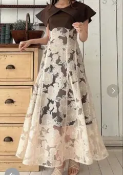 値下げ中 dazzlin オパールフラワーコルセットワンピース ダズリン