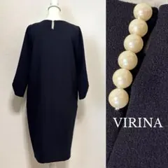 ヴィリーナ VIRINA セレモニードレス パールワンピース 授乳可 裏起毛