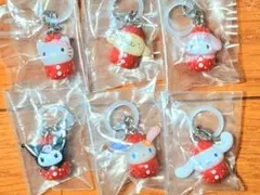 サンリオキャラクターズ　いちごのめじるしアクセサリー　全６種コンプリートセット