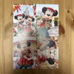 Disney FAN 2025年1月号　ディズニークリスマス　ポストカード
