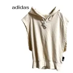 addidas半袖トップスジムスポーツウェア　ランニングパーカー