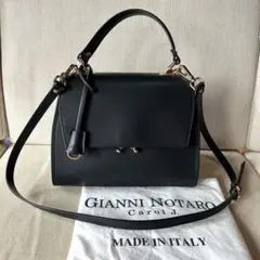 GIANNI NOTARO 2wayバッグ ブラック