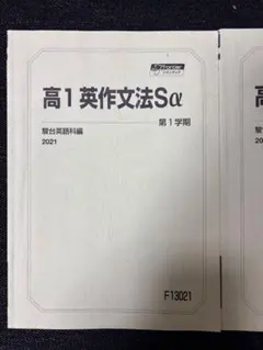 高1 英作文法Sα 2021年版 2冊セット