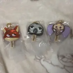 【新品】ズートピア アイスキャンディチャーム ニック・フィニック・フラッシュ3点