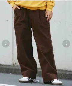 TECH SOLOTEXコーデュロイウォッシャブル イージーベイカーパンツ