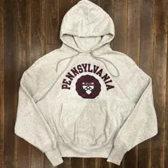 90s 刺繍タグ　Champion リバースウィーブ パーカー　ペンシルベニア