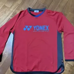 【makiさん専用】YONEX レッド Vネック 長袖 ウォームアップウェア M