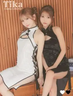 TIKA ブラック　チャイナドレス