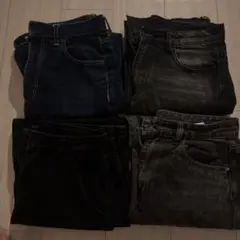レディース デニムパンツ 4点セット
