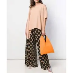 MM6メゾンマルジェラ★*°ポルカドットフラワーアシメワイドパンツ★