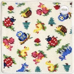 フェイラー　タオルハンカチ　ハイジフレンズフォレスト　アイボリー