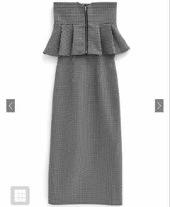 マルチWayコルセット付き千鳥柄ナロースカート[ta184]