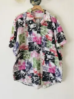 90's Information 海外ロックバンド アロハシャツ 日本製 綿