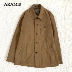 【アラミス】背抜き仕様ジャケット(M)ポケット多数 ブラウン 日本製 メンズ