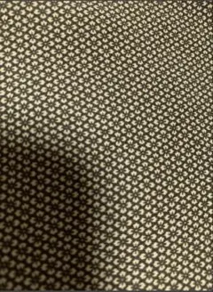 正絹 約18×96オリーブグリーンにモスグリーン極細かい花柄　花菱　花尽くし