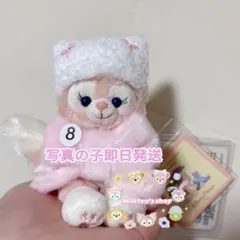 香港ディズニー　リーナベル　ぬいぐるみキーホルダー　冬限定