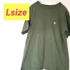 Champion オリーブグリーン Tシャツ Lサイズ