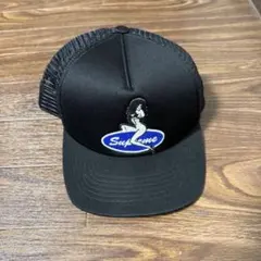 Supreme ブラック メッシュ キャップ