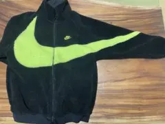 NIKE リバーシブル ボアジャケット フリース ブラック ライム