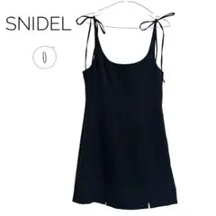 美品 SNIDEL スナイデル ミニワンピース ブラック シンプル デート 夏