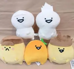 お文具といっしょ いろいろな前髪ぬいぐるみ 全5種セット