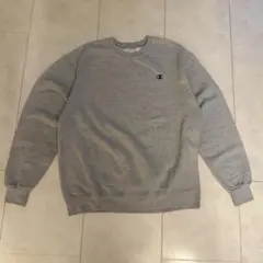 CHAMPION 無地 ワンポイントロゴ スウェット グレー XL