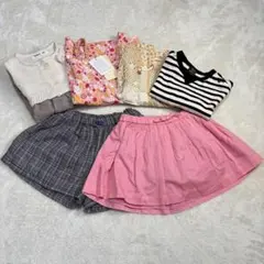 子供服 まとめ売り 6点セット 女の子 90 95 記名なし プティマイン 他