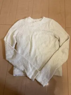美品 FOXEY カシミヤ シルク セーター ホワイト 38 - メルカリ