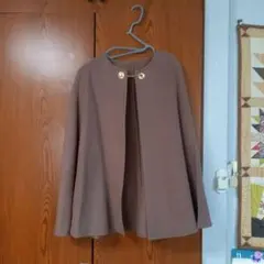 キャメル ポンチョ