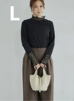 田中里奈　mysa L ブラック　プルオーバー