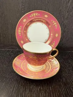 田中 野夫 様専用　MINTON ARGYLEカップ＆ソーサー　ケーキ皿　トリオのサムネイル