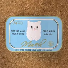 MUVEIL 小物入れ 缶ケース　猫