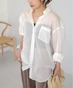 【美品】AP STUDIO シアーシャツ 日本製のサムネイル