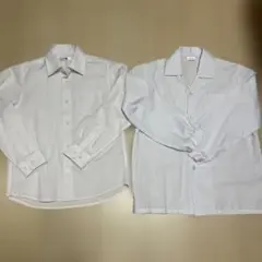 子供用　白ワイシャツ2枚セット【ネクタイ付き】