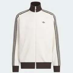 adidas クリーム/ブラウン FBニット トラックトップ