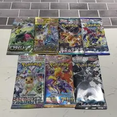ポケカ 未開封パック 7種