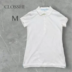 【CLOSSHI】半袖ポロシャツ レディース コットン100 しまむら Mサイズ