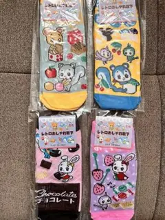 靴下　ソックス　レトロおしゃれ靴下　4足セット 19cm-24cm