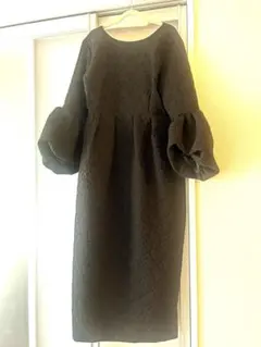 ノスタルジア バルーンスリーブジャガードワンピース