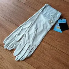 ANNA SUI UVカット手袋 ストライプカフス アイボリー